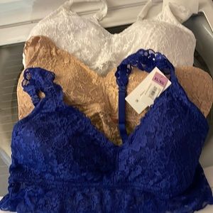 NWT No Boundaries Bralette BUNDLE